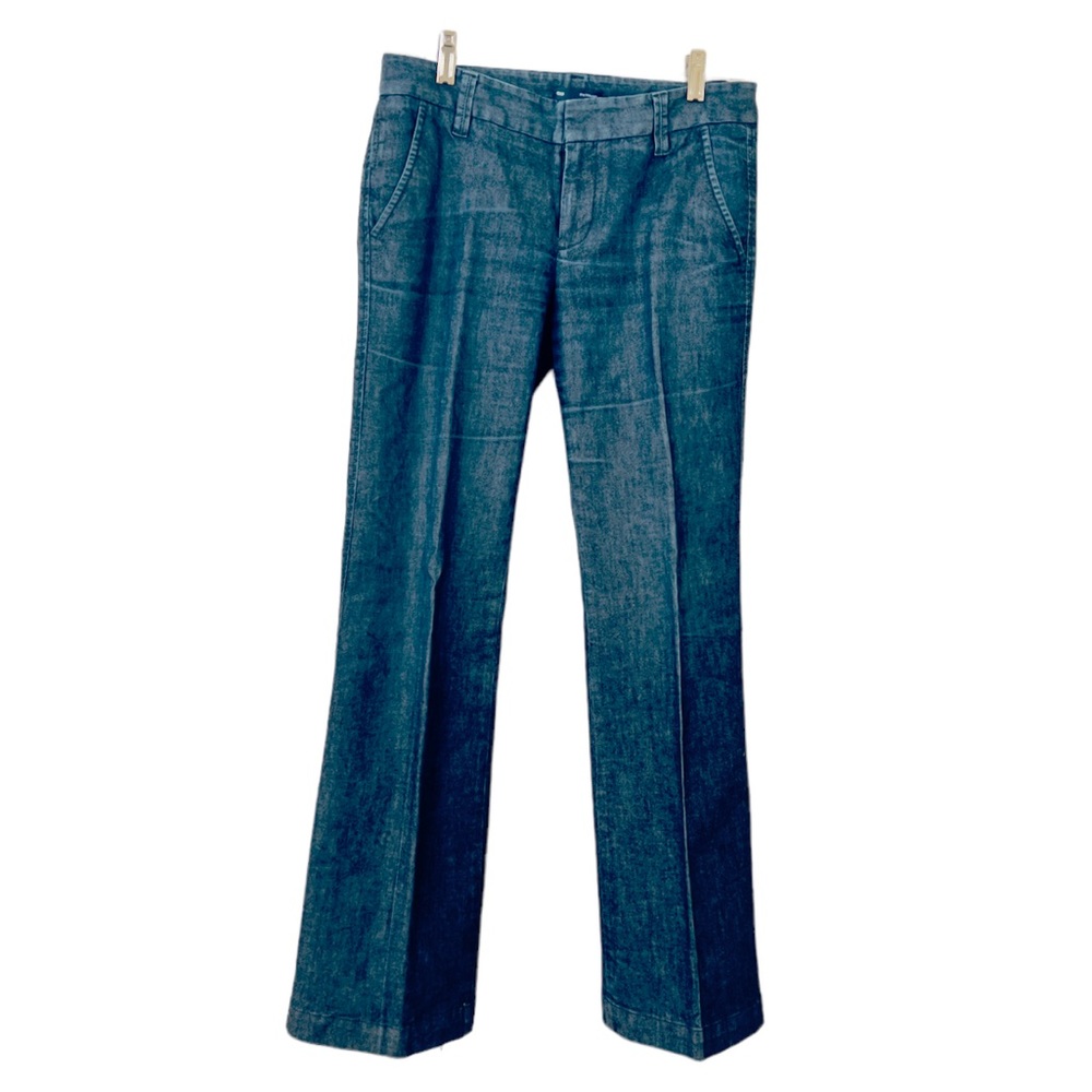 GAP The Trouser.   2.   Dark blue creased wide leg jean with some stretch